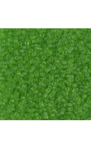 Miyuki delica beads 15/0 - Matted transparent lime DBS-1266